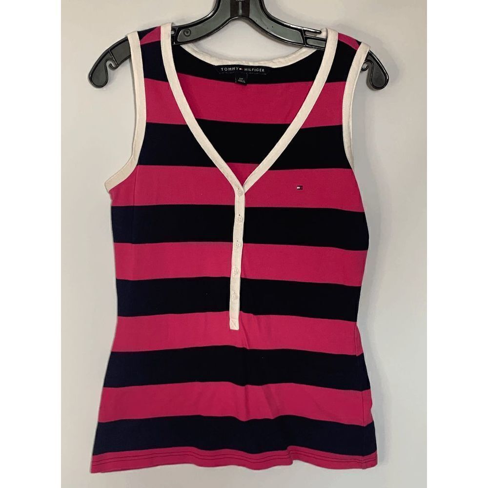 Tommy Hilfiger Striped Tank Top Size Small